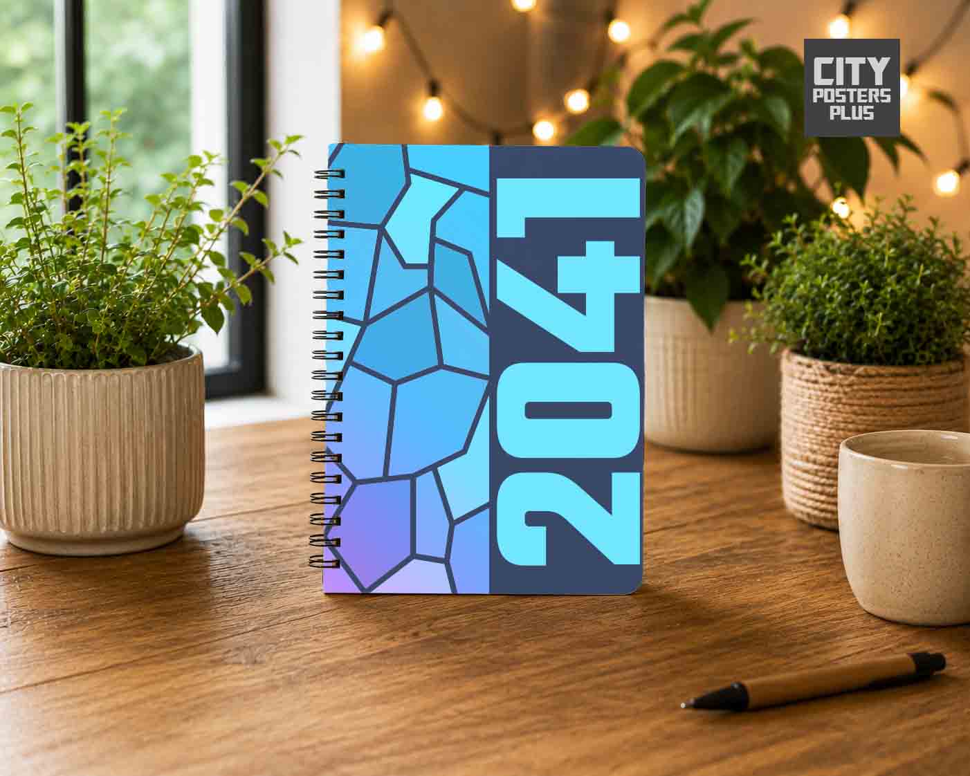 2041 Year Notebook (Navy Blue)