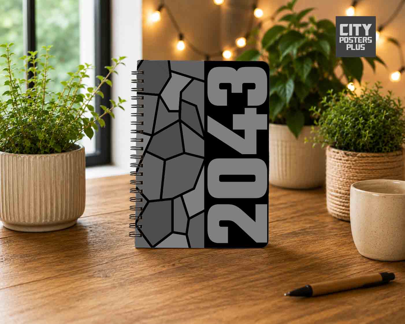 2043 Year Notebook (Black)