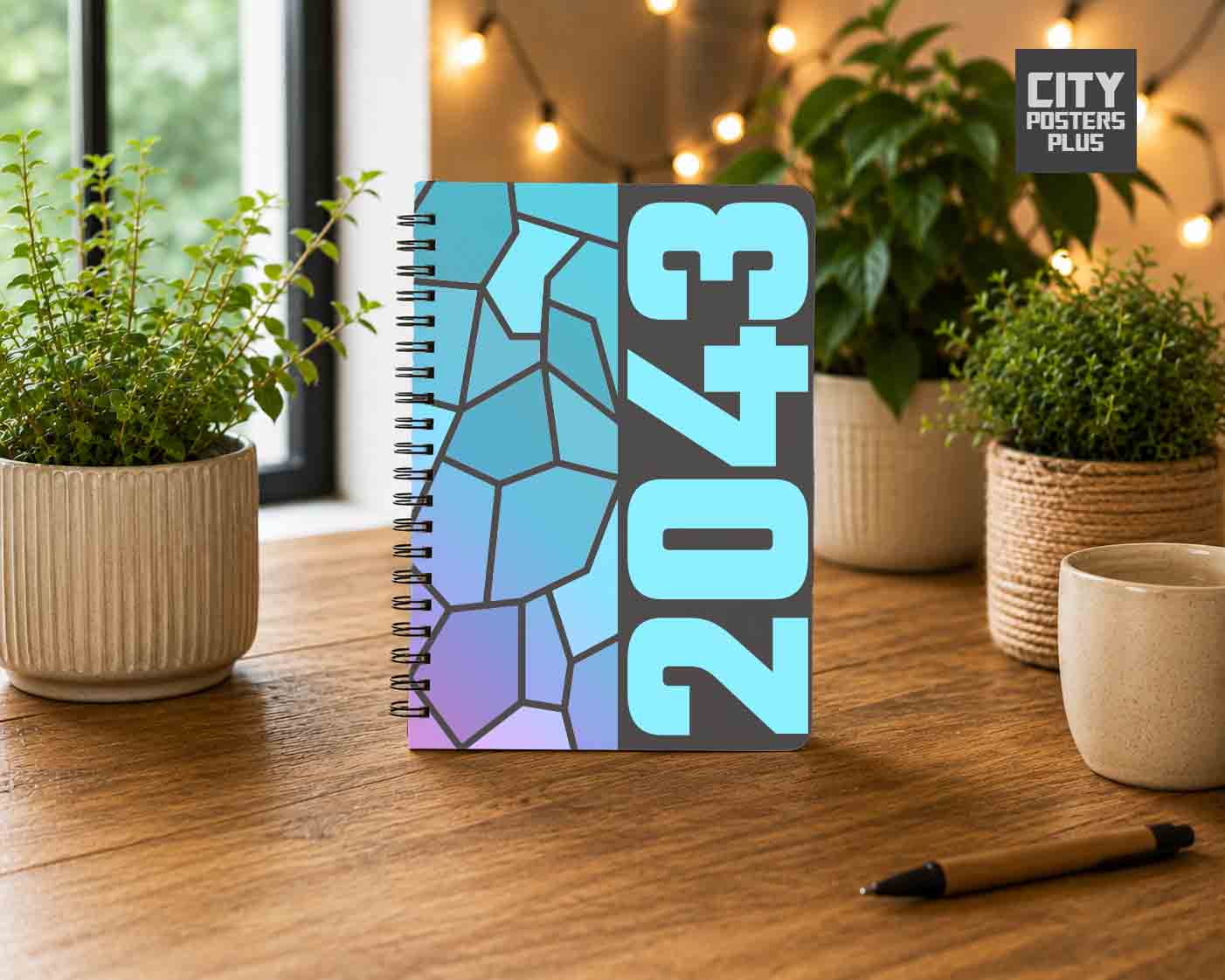 2043 Year Notebook (Charcoal Grey)