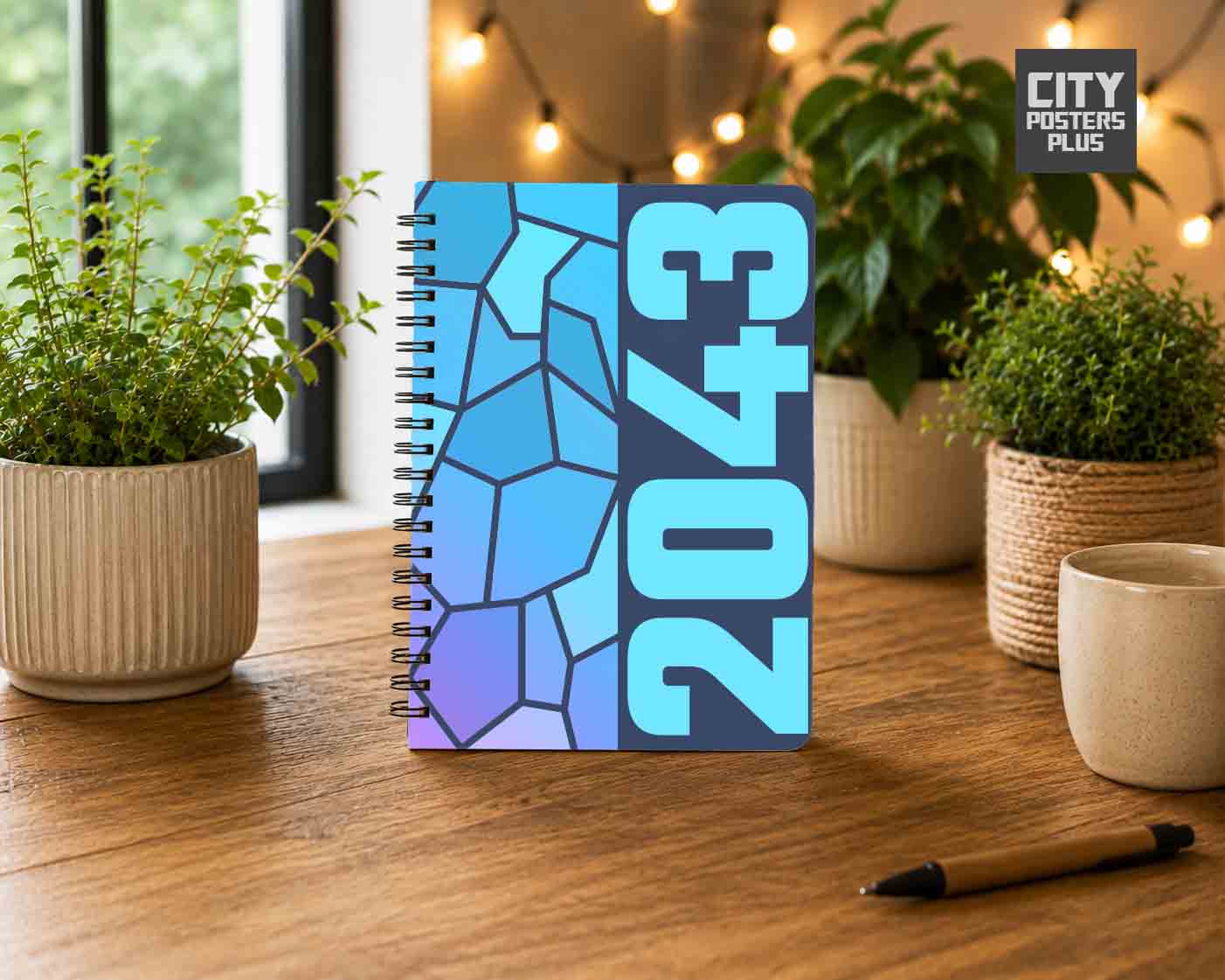 2043 Year Notebook (Navy Blue)