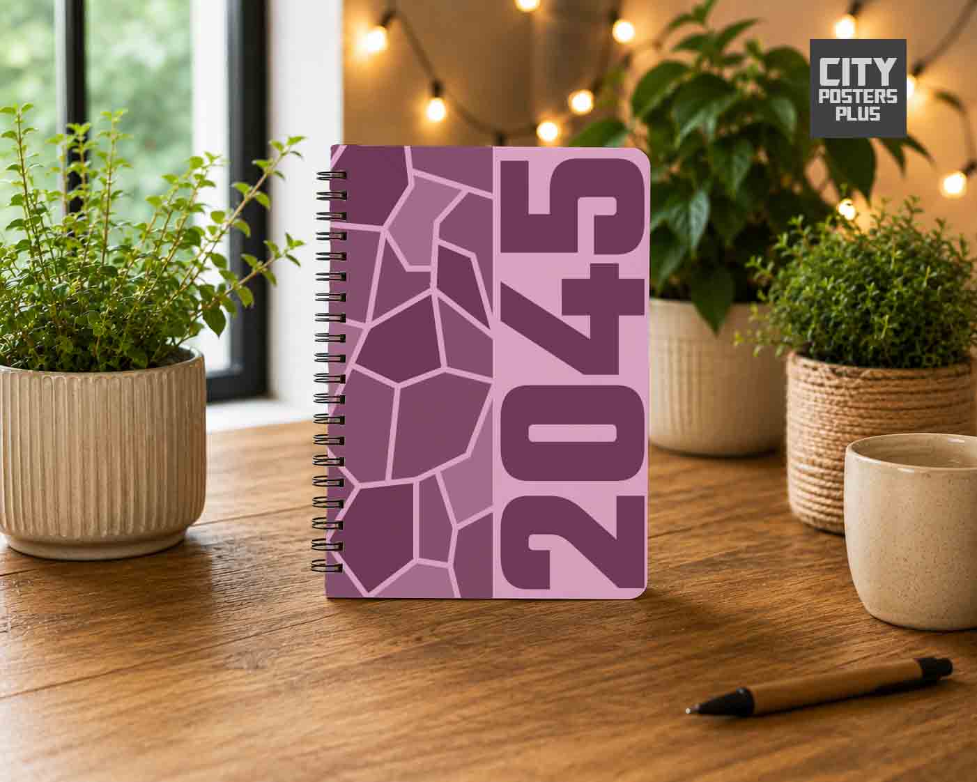 2045 Year Notebook (Light Pink)