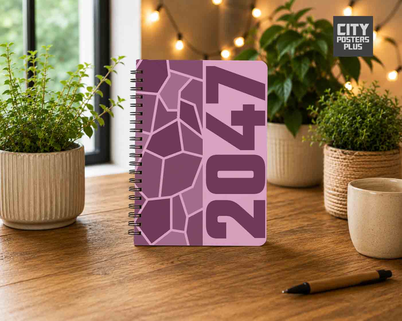 2047 Year Notebook (Light Pink)