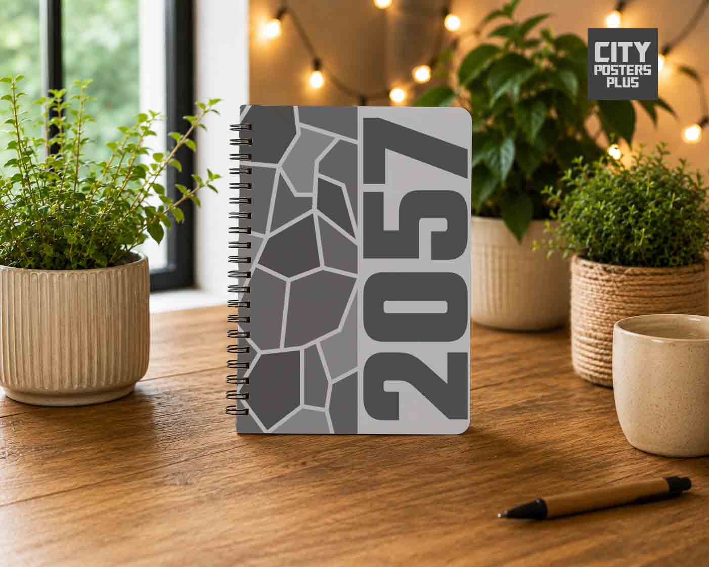 2057 Year Notebook (Melange Grey)