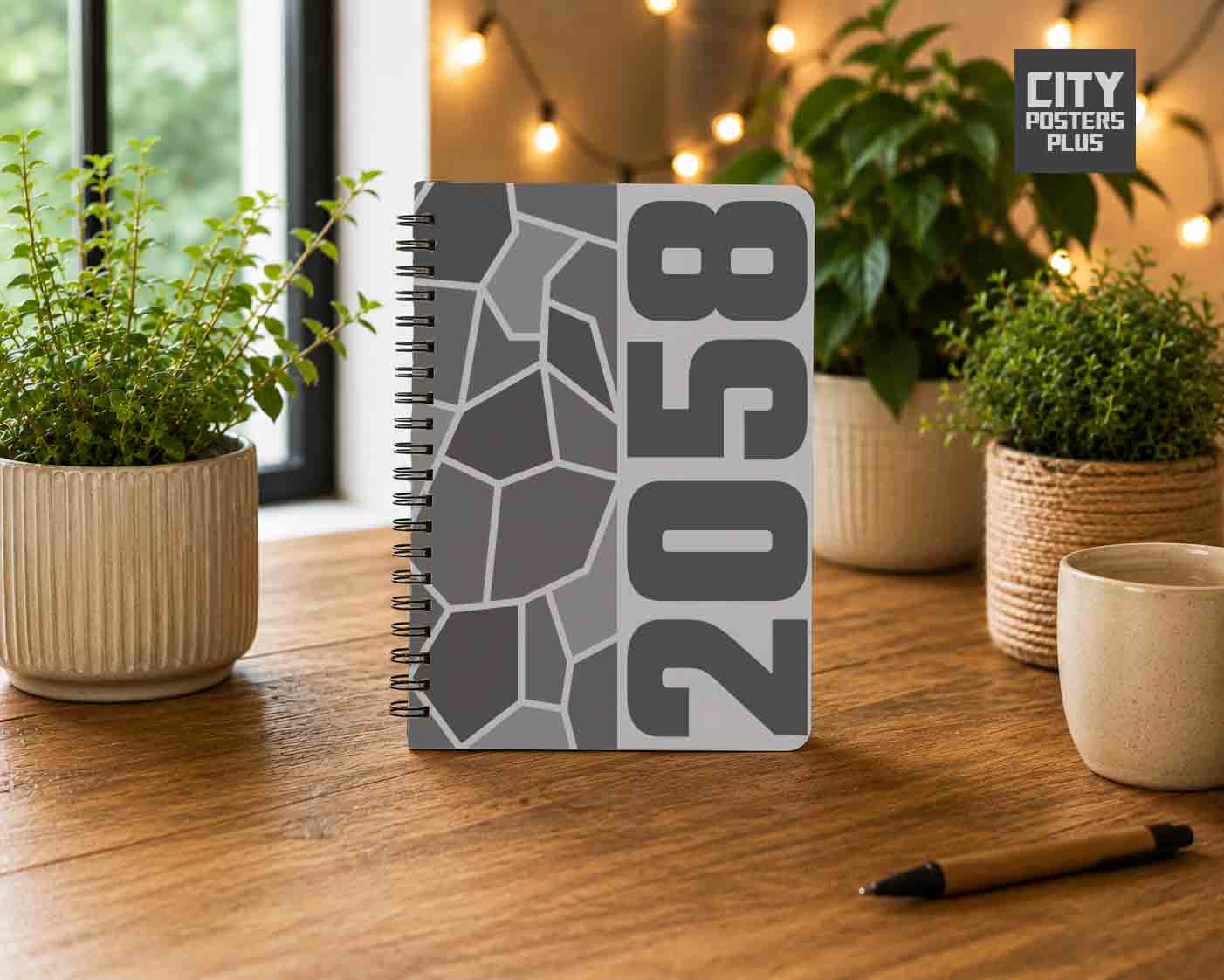 2058 Year Notebook (Melange Grey)