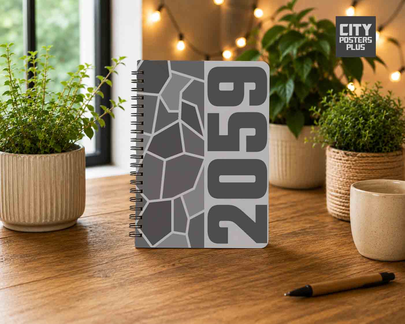 2059 Year Notebook (Melange Grey)