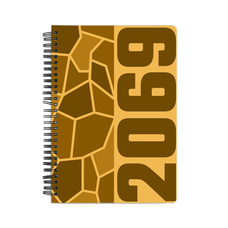 2069 Year Notebook (Golden Yellow)