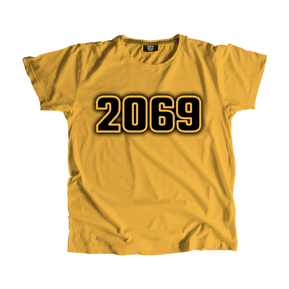 2069 Vintage Heritage Year Men Unisex T-Shirt (Golden Yellow)