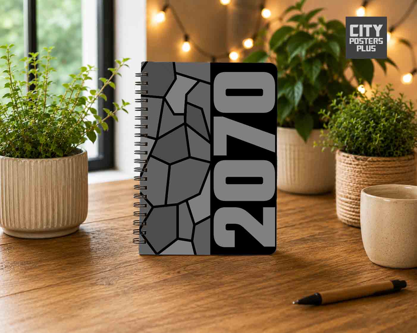 2070 Year Notebook (Black)