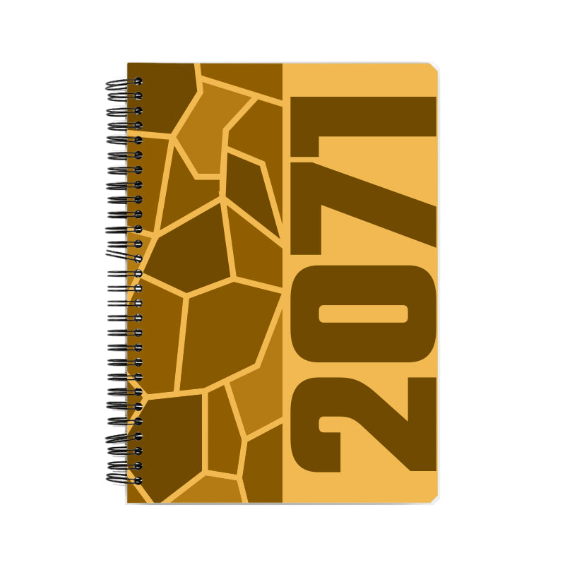 2071 Year Notebook (Golden Yellow)