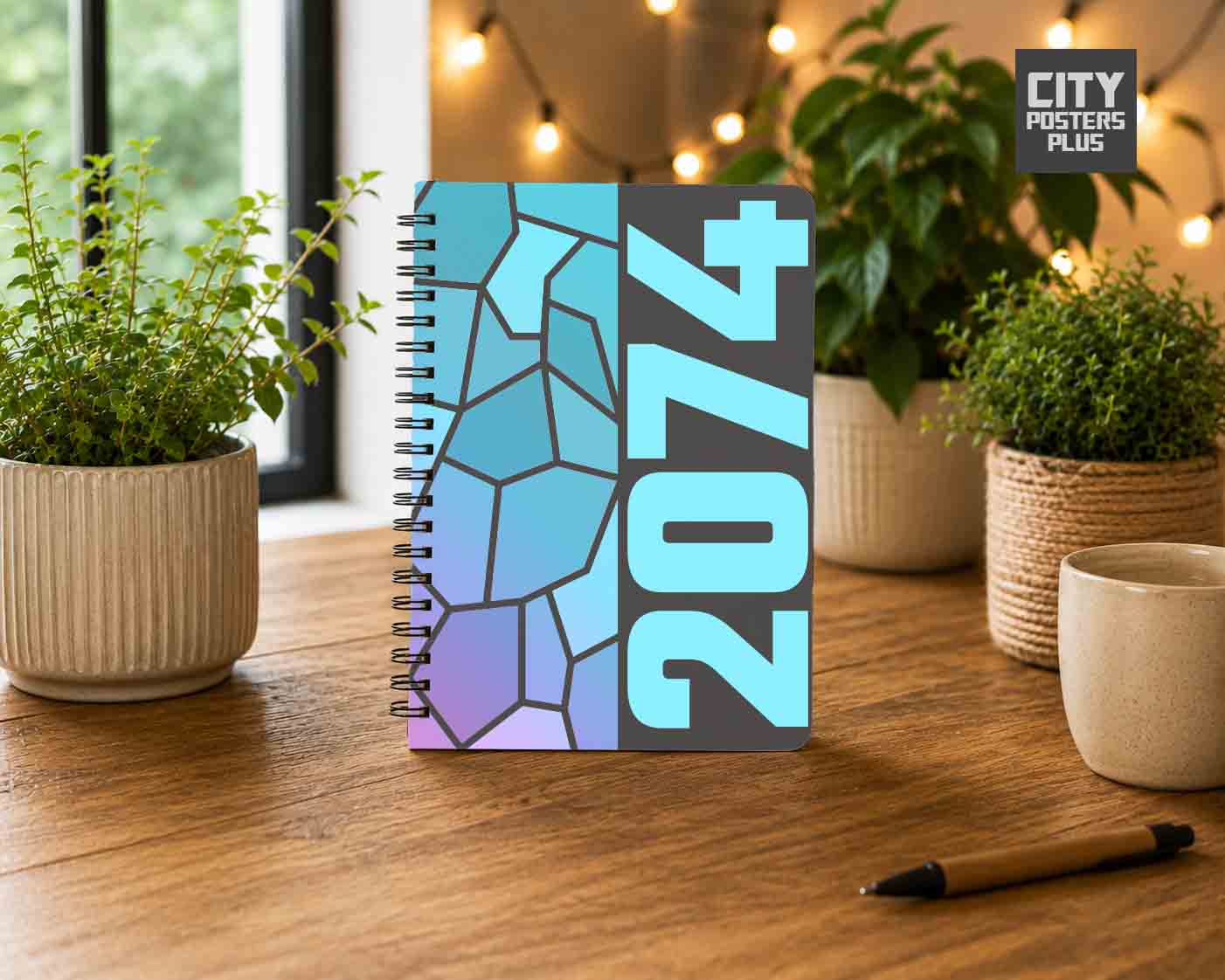 2074 Year Notebook (Charcoal Grey)