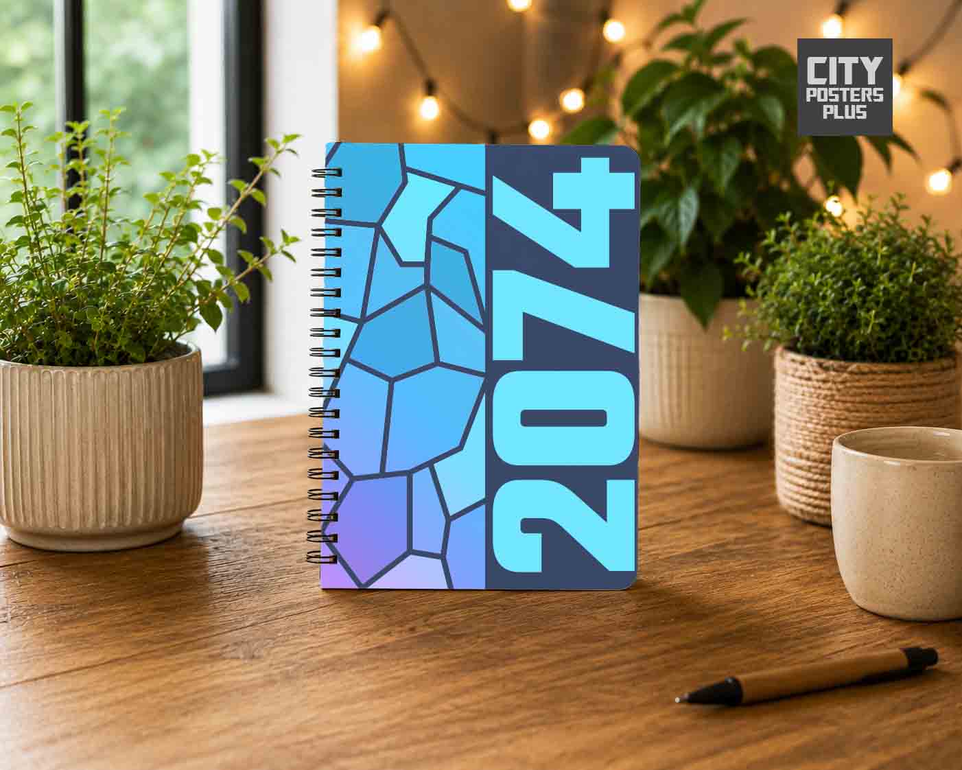 2074 Year Notebook (Navy Blue)