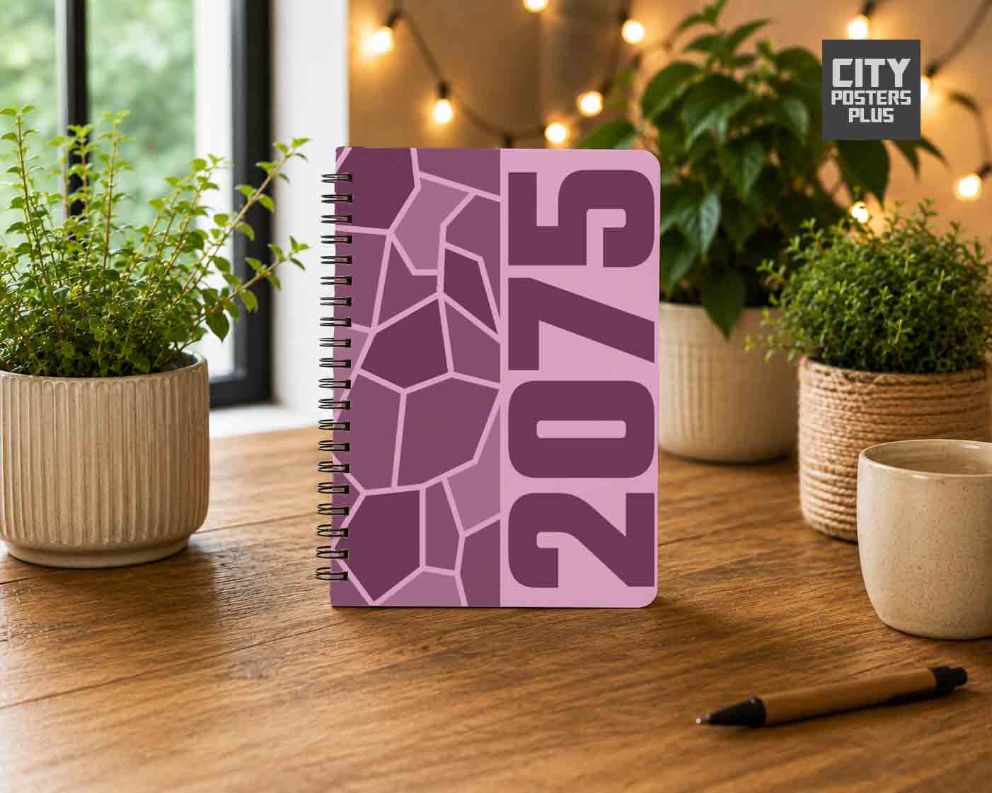 2075 Year Notebook (Light Pink)