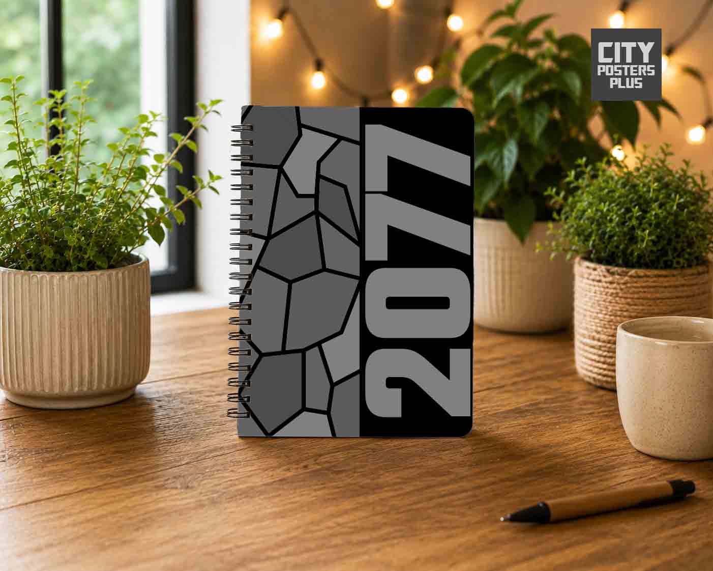 2077 Year Notebook (Black)