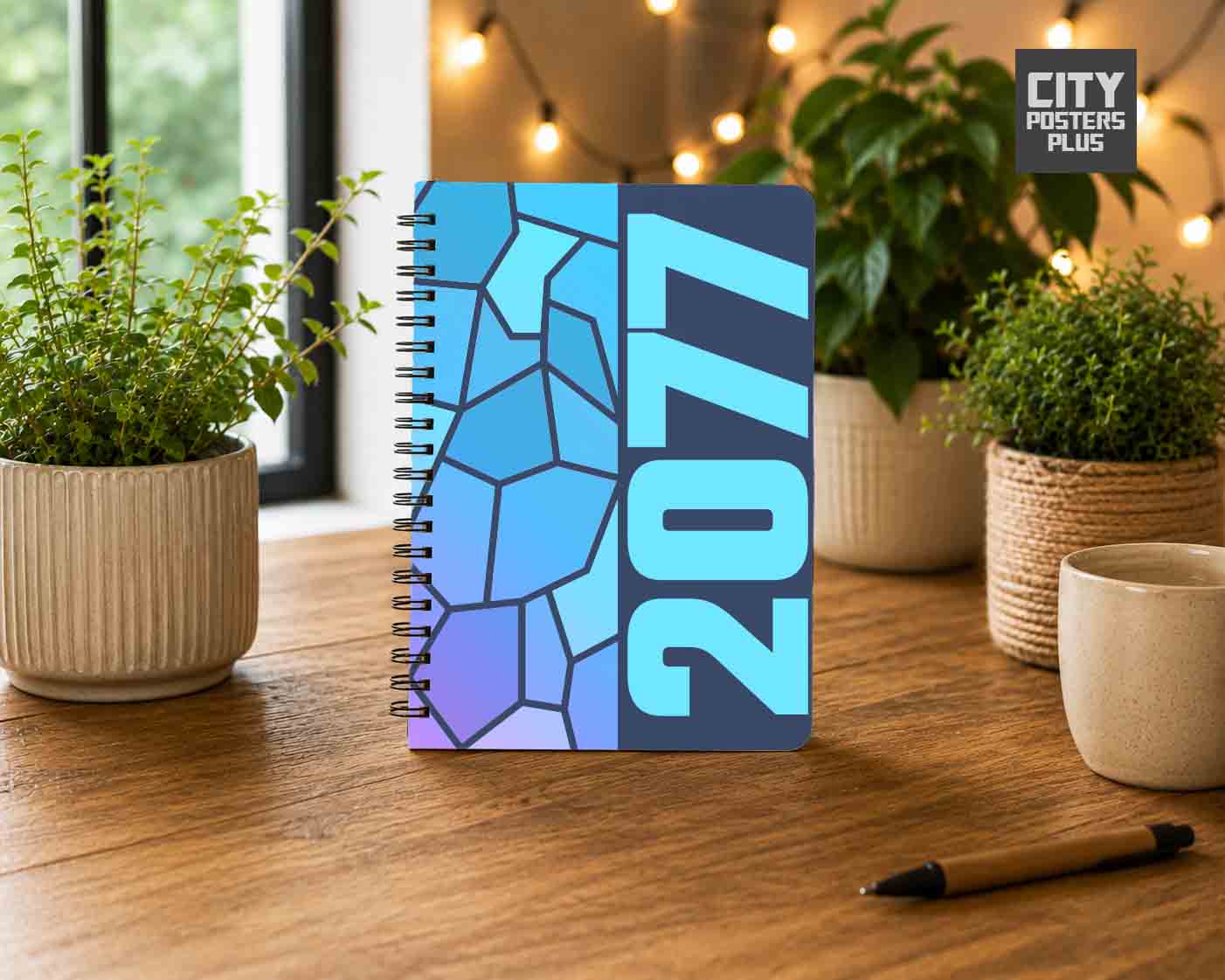2077 Year Notebook (Navy Blue)