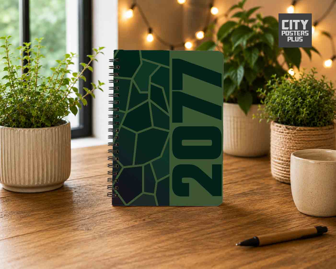 2077 Year Notebook (Olive Green)