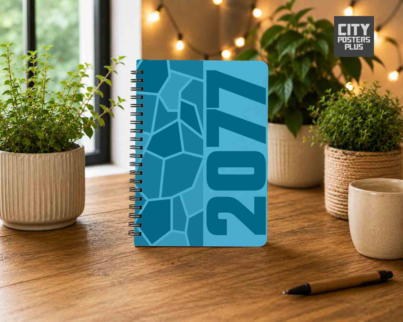2077 Year Notebook (Sky Blue)