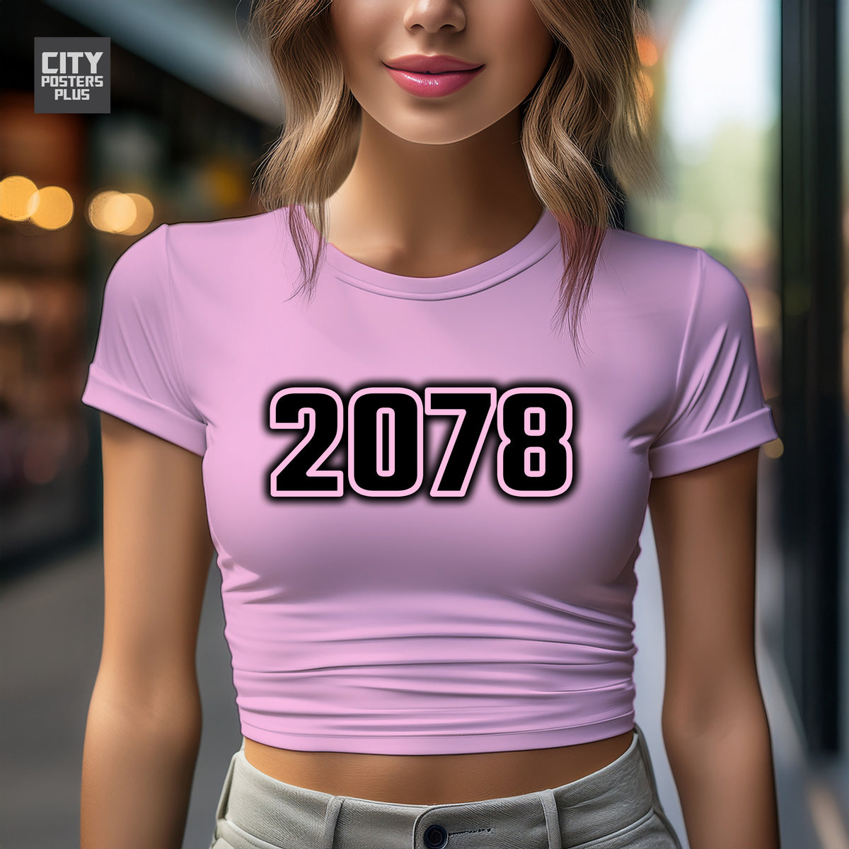 Year 2078 Vintage Birth Year Women Crop Top