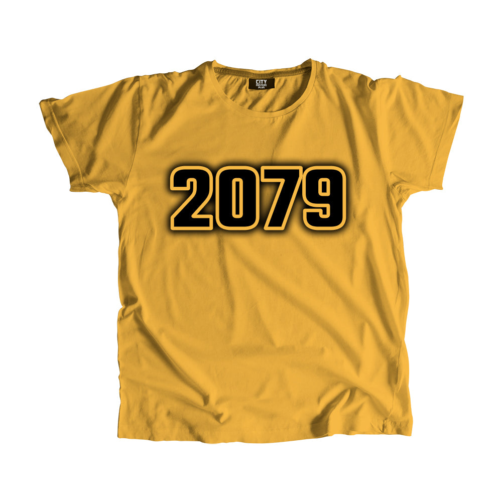 2079 Vintage Heritage Year Men Unisex T-Shirt (Golden Yellow)
