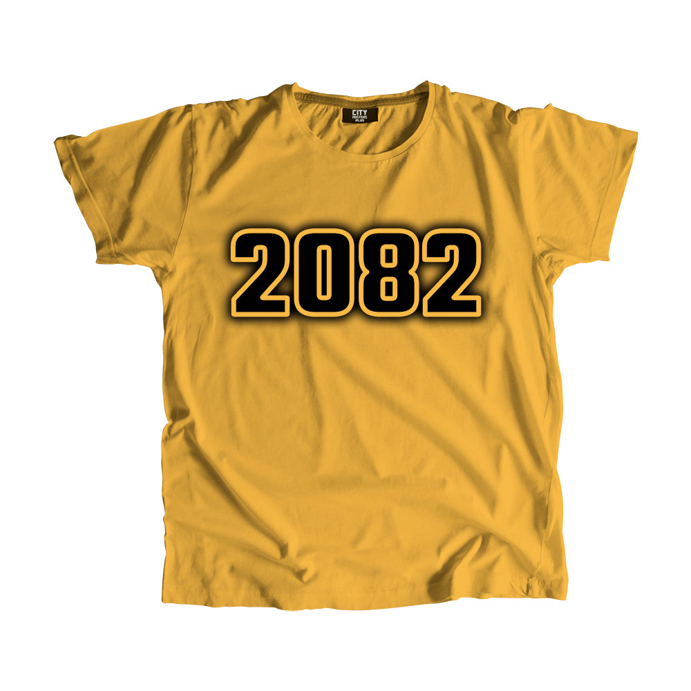 2082 Vintage Heritage Year Men Unisex T-Shirt (Golden Yellow)