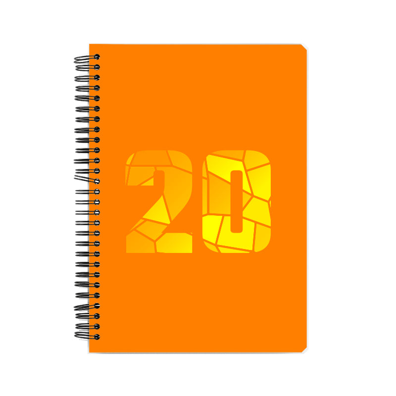 Notebook Plus One 20 Number Spiral Notebook (Orange)