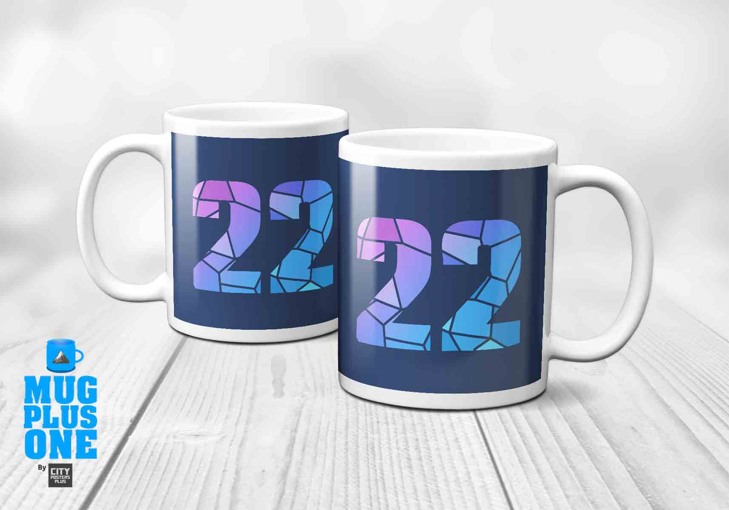 22 Number Mug (Navy Blue)