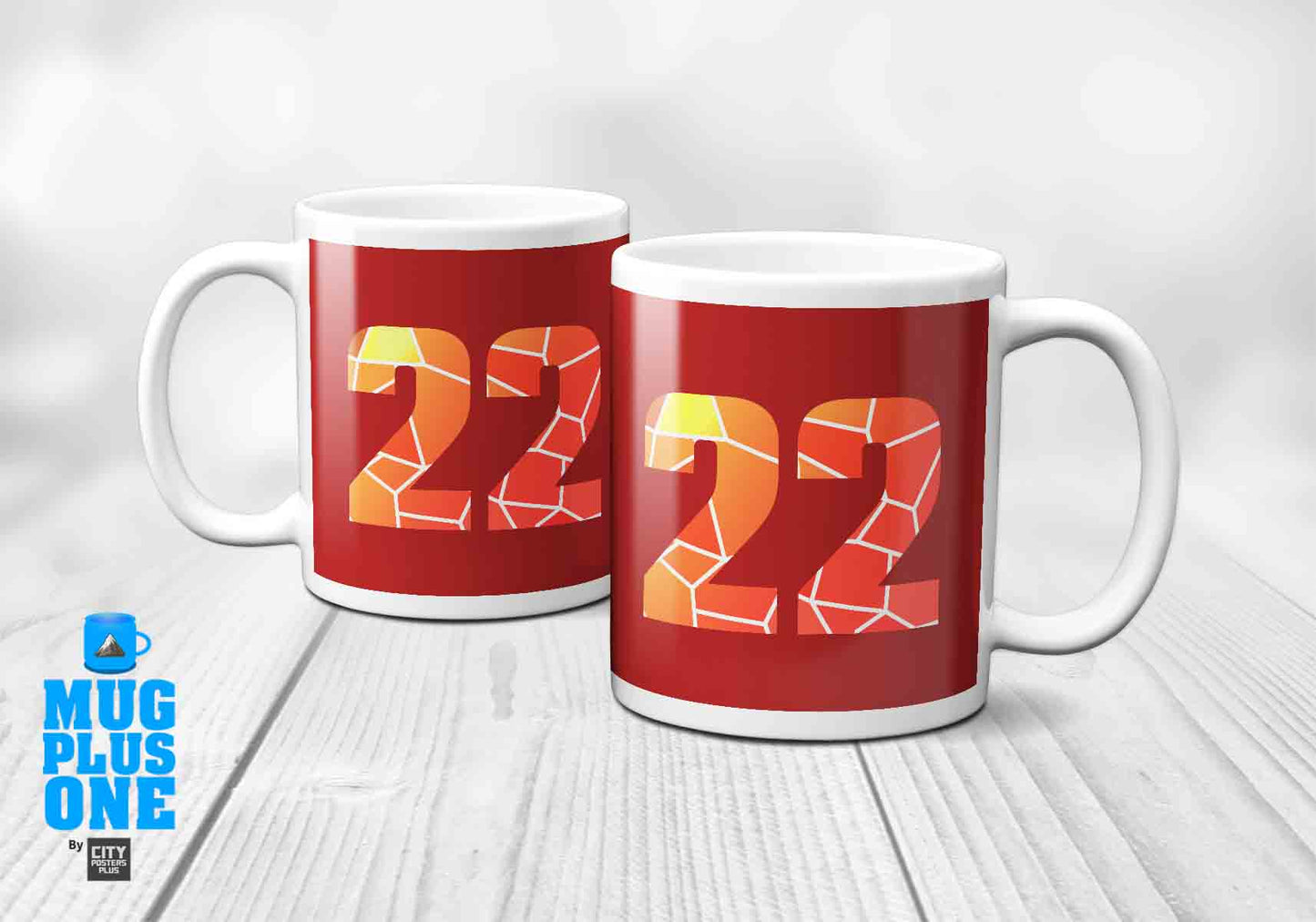 22 Number Mug (Red)