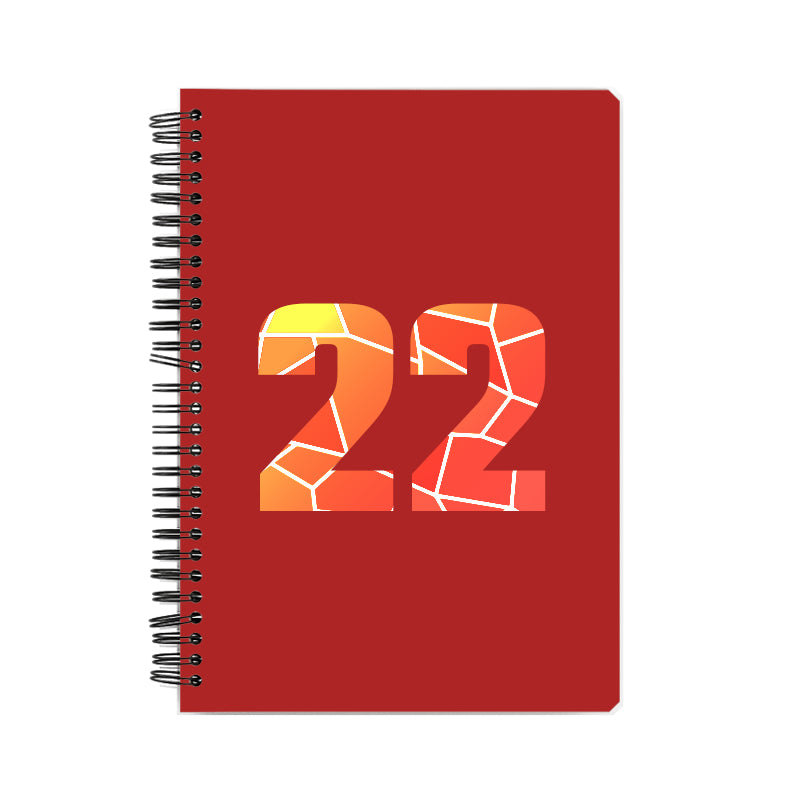 Notebook Plus One 22 Number Spiral Notebook (Red)