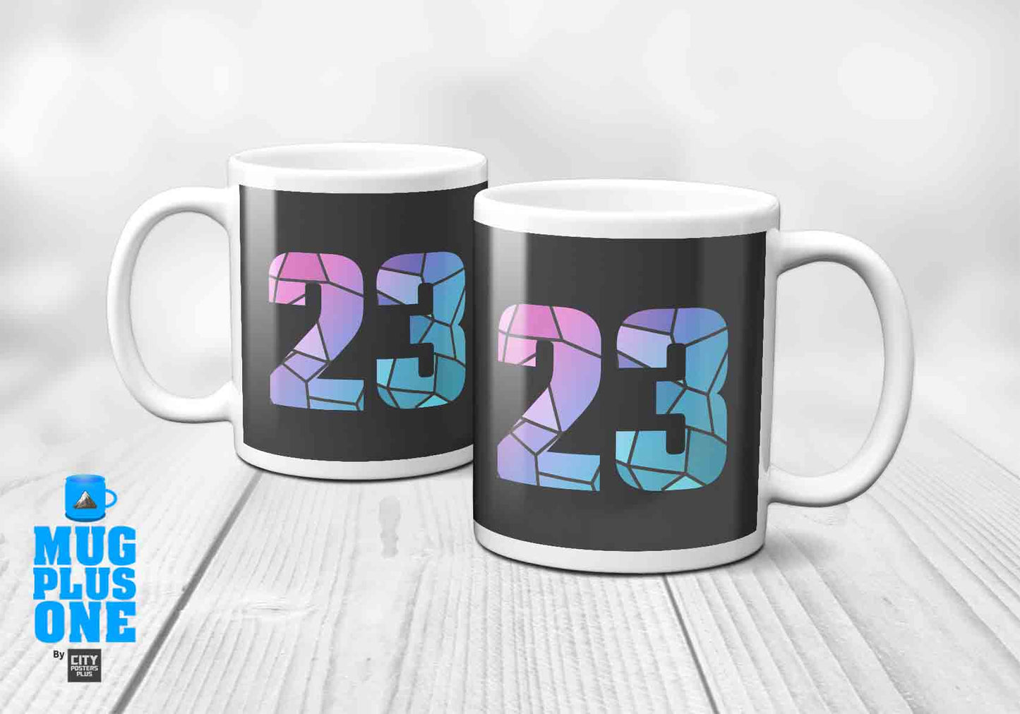 23 Number Mug (Charcoal Grey)