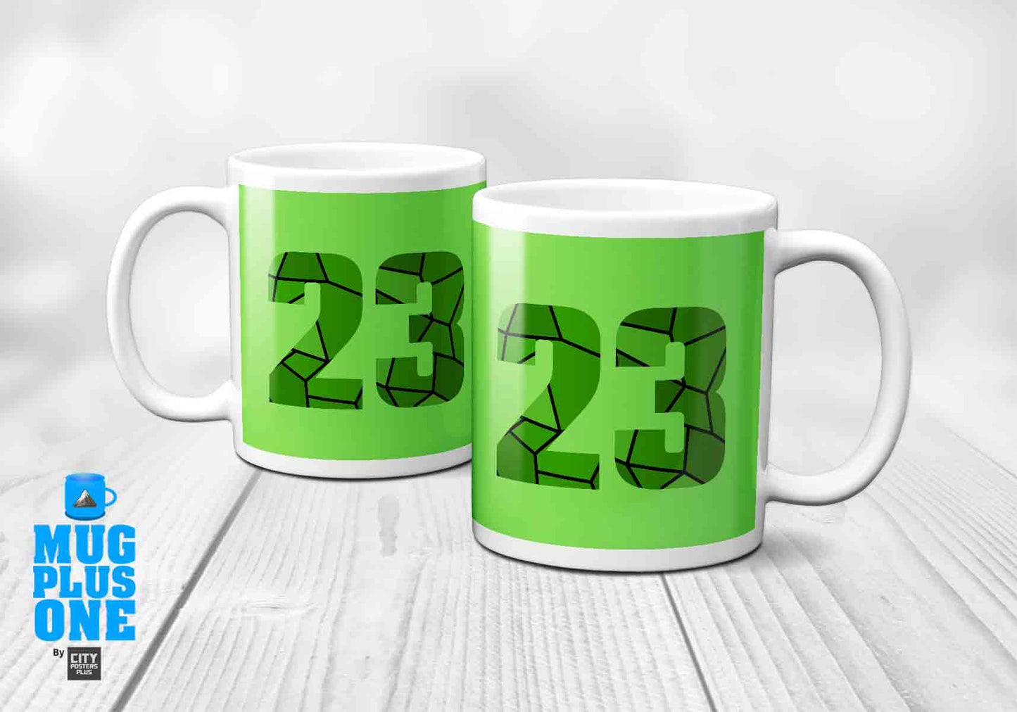 23 Number Mug (Liril Green)