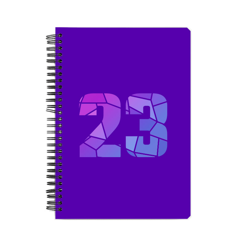 23 Number Notebook (Purple)