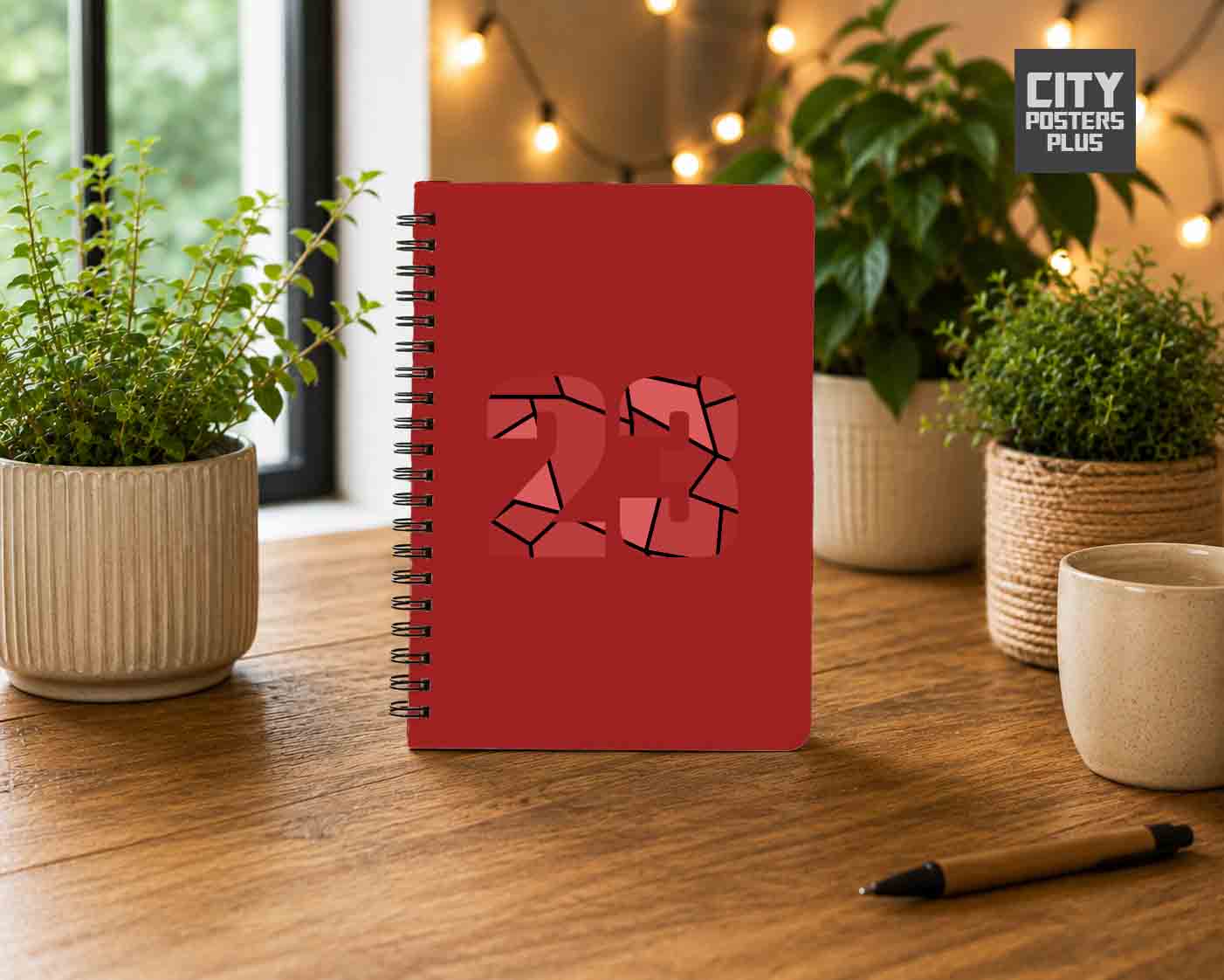 23 Number Notebook (Red)
