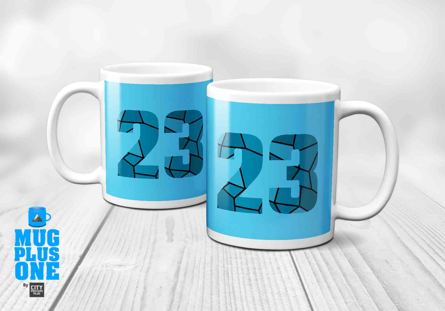 23 Number Mug (Sky Blue)