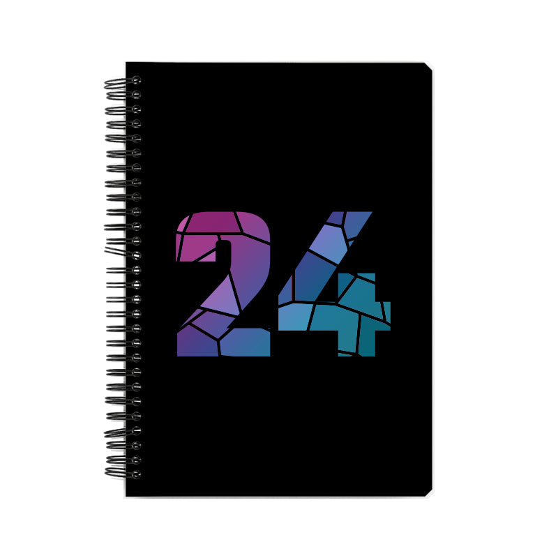 Notebook Plus One 24 Number Spiral Notebook (Black)