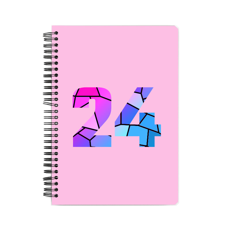 Notebook Plus One 24 Number Spiral Notebook (Light Pink)