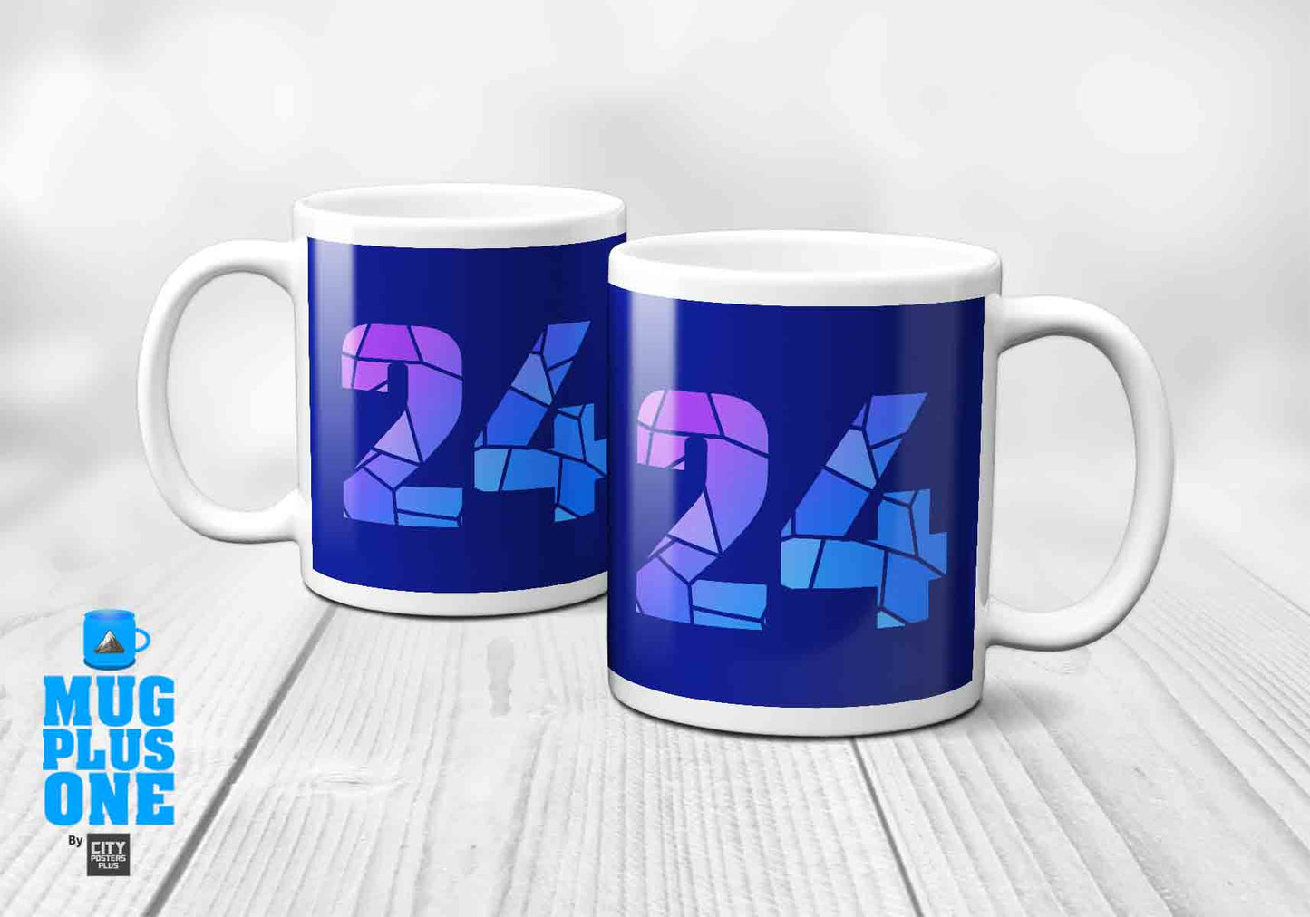 24 Number Mug (Royal Blue)