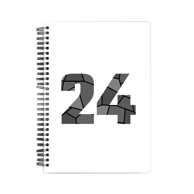Notebook Plus One 24 Number Spiral Notebook (White)