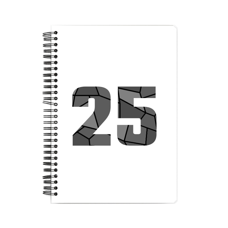 Notebook Plus One 25 Number Spiral Notebook (White)