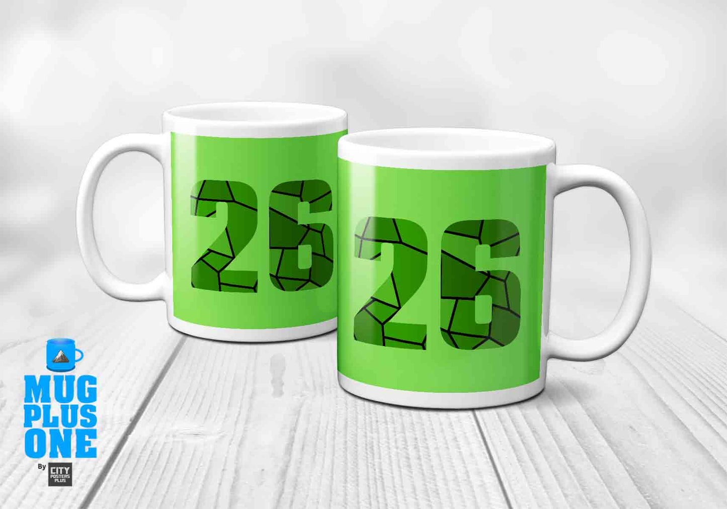 26 Number Mug (Liril Green)
