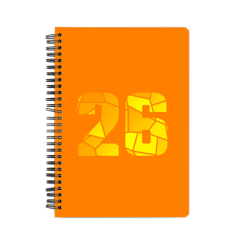 Notebook Plus One 26 Number Spiral Notebook (Orange)