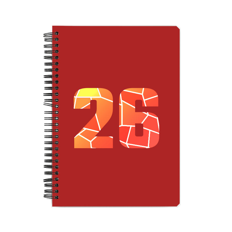 Notebook Plus One 26 Number Spiral Notebook (Red)