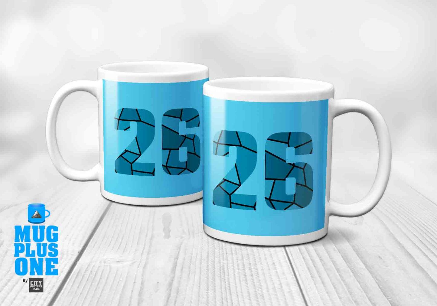 26 Number Mug (Sky Blue)
