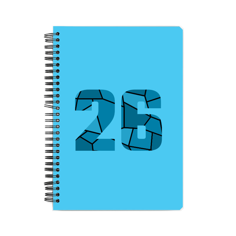 Notebook Plus One 26 Number Spiral Notebook (Sky Blue)