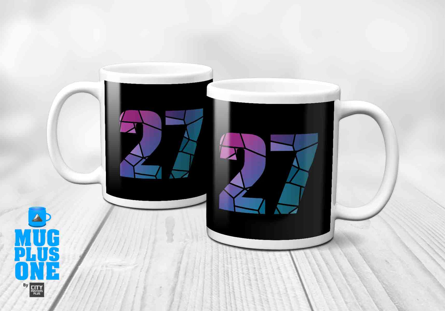 27 Number Mug (Black)