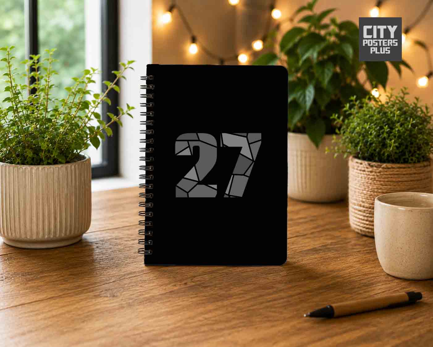 27 Number Notebook (Black)
