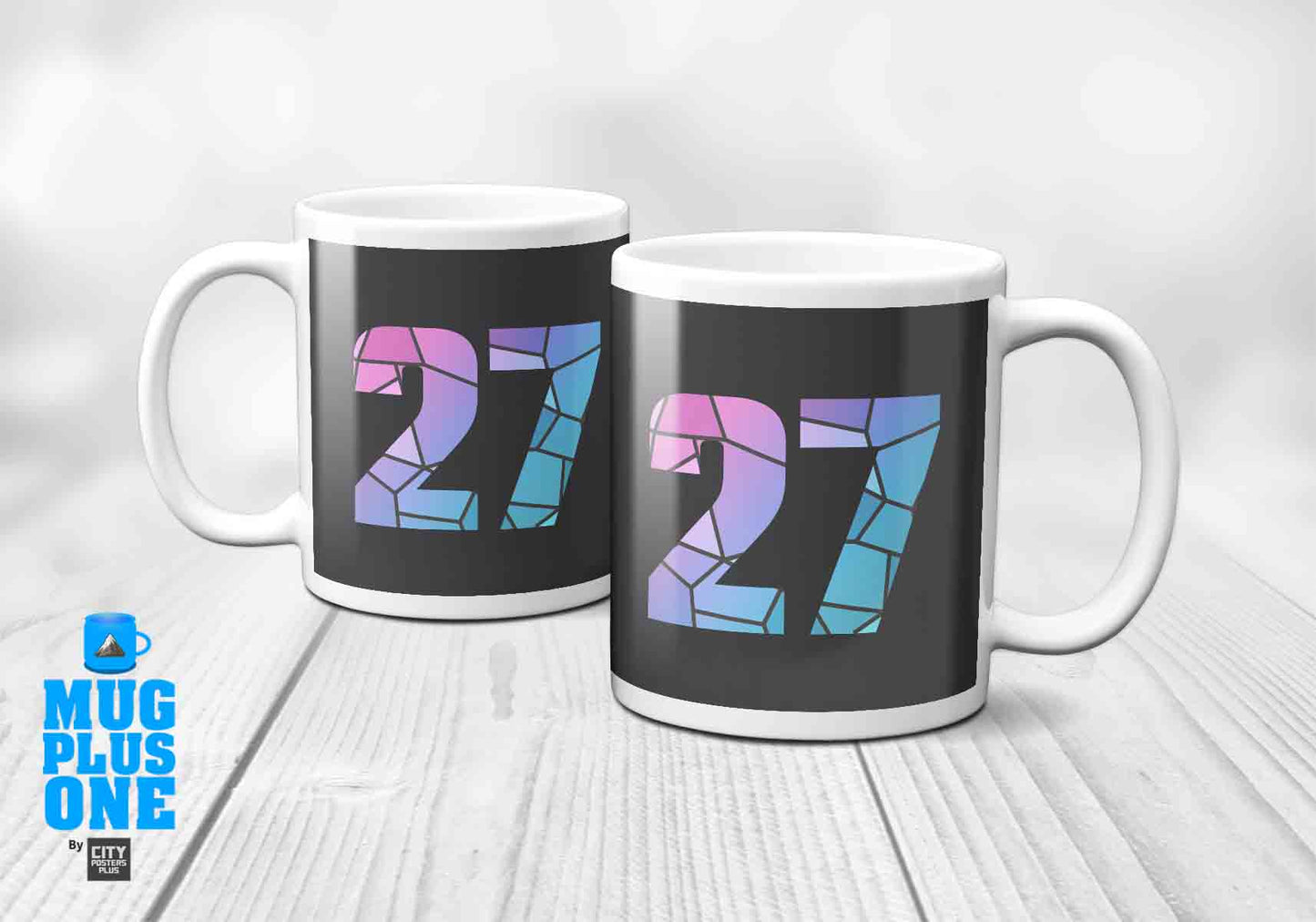 27 Number Mug (Charcoal Grey)
