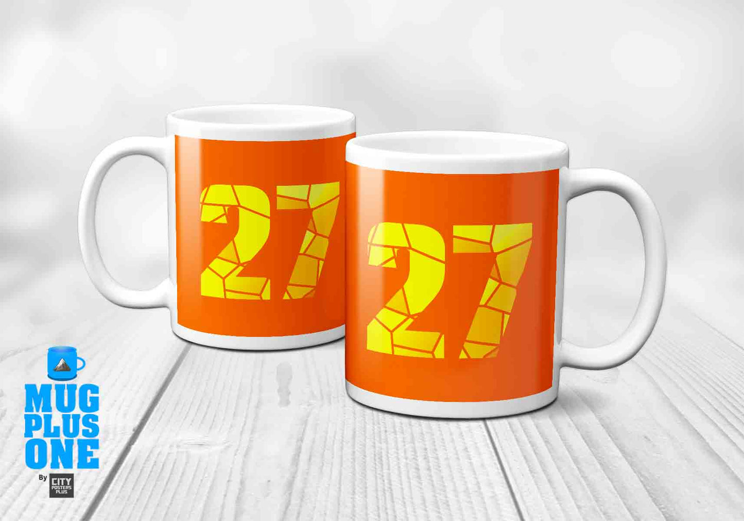 27 Number Mug (Orange)