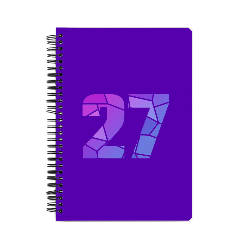 Notebook Plus One 27 Number Spiral Notebook (Purple)