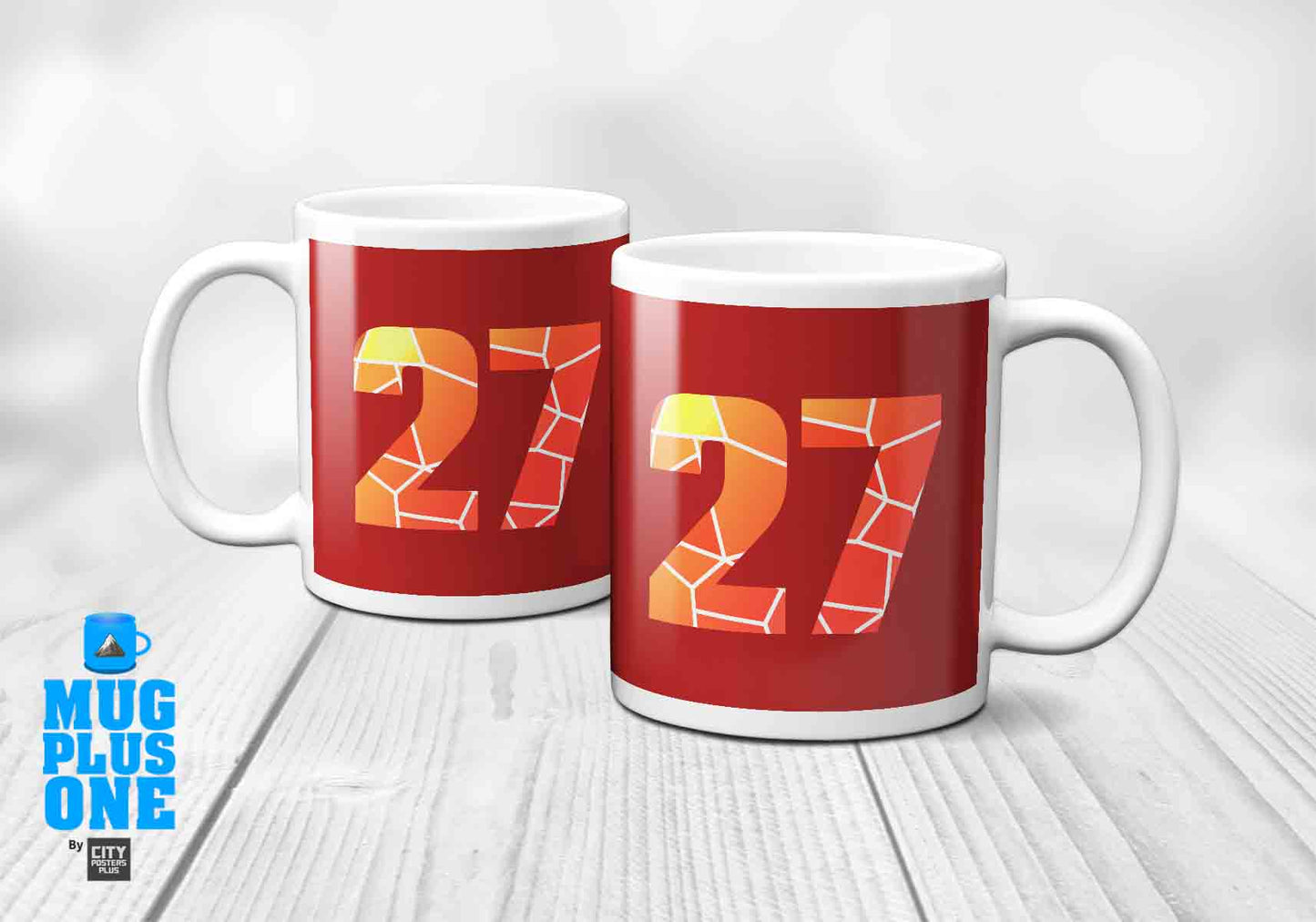 27 Number Mug (Red)