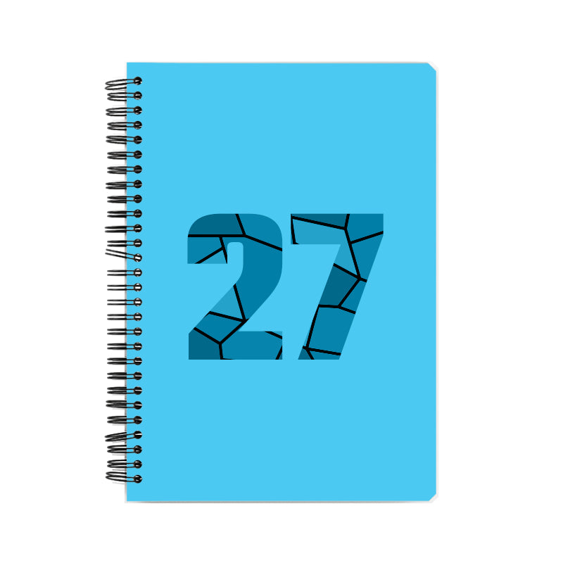 27 Number Notebook (Sky Blue)