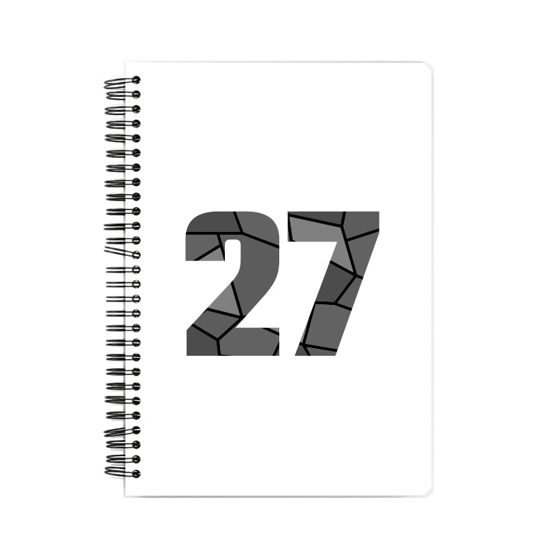 Notebook Plus One 27 Number Spiral Notebook (White)